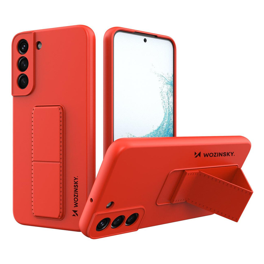 Wozinsky Kickstand dėklas Samsung Galaxy S22+ – raudonas -- Samsung Galaxy S22+