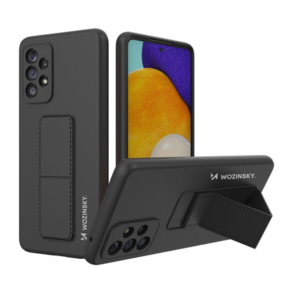 Wozinsky Kickstand dėklas Samsung Galaxy A73 – juodas -- Samsung Galaxy A73