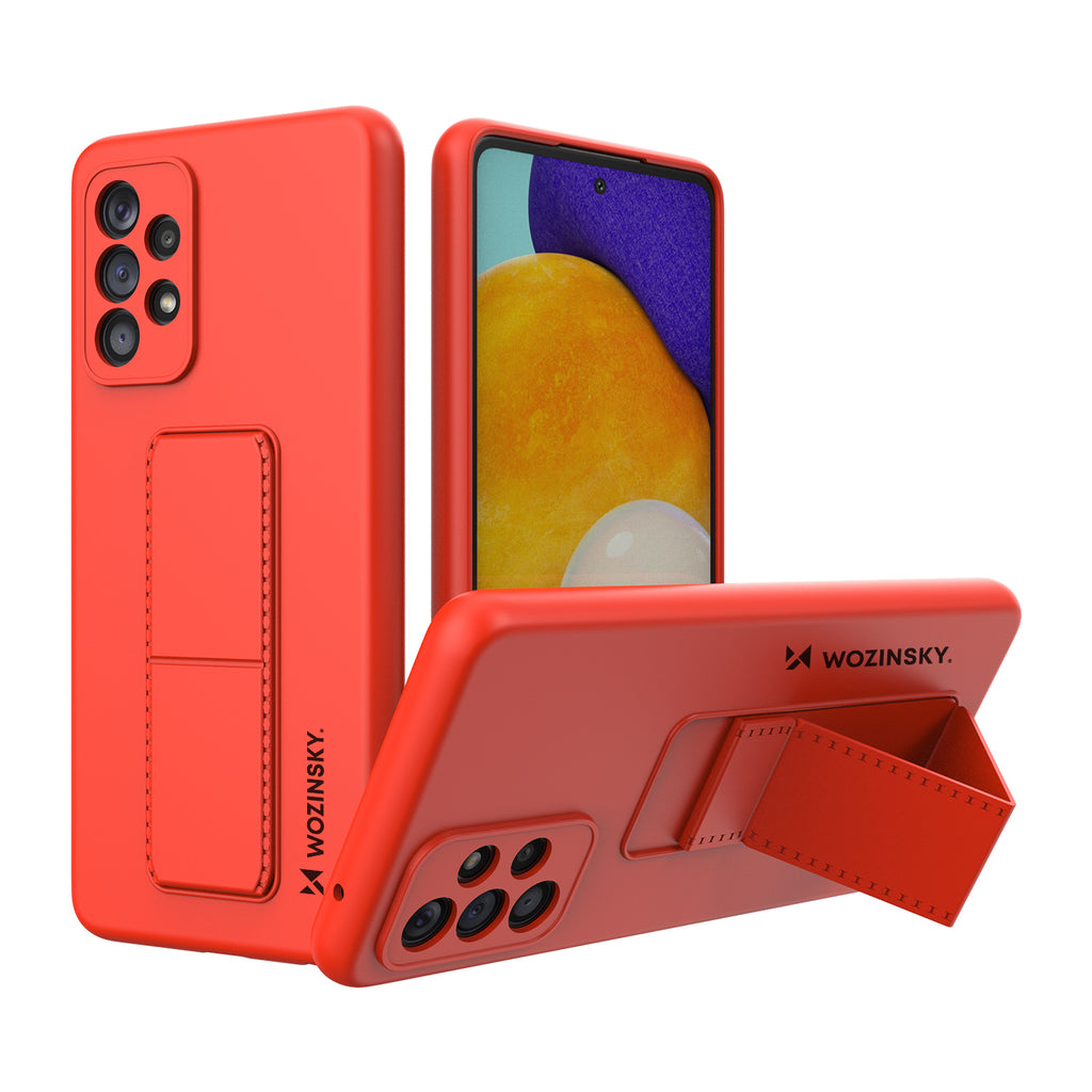 Wozinsky Kickstand dėklas Samsung Galaxy A73 – raudonas -- Samsung Galaxy A73