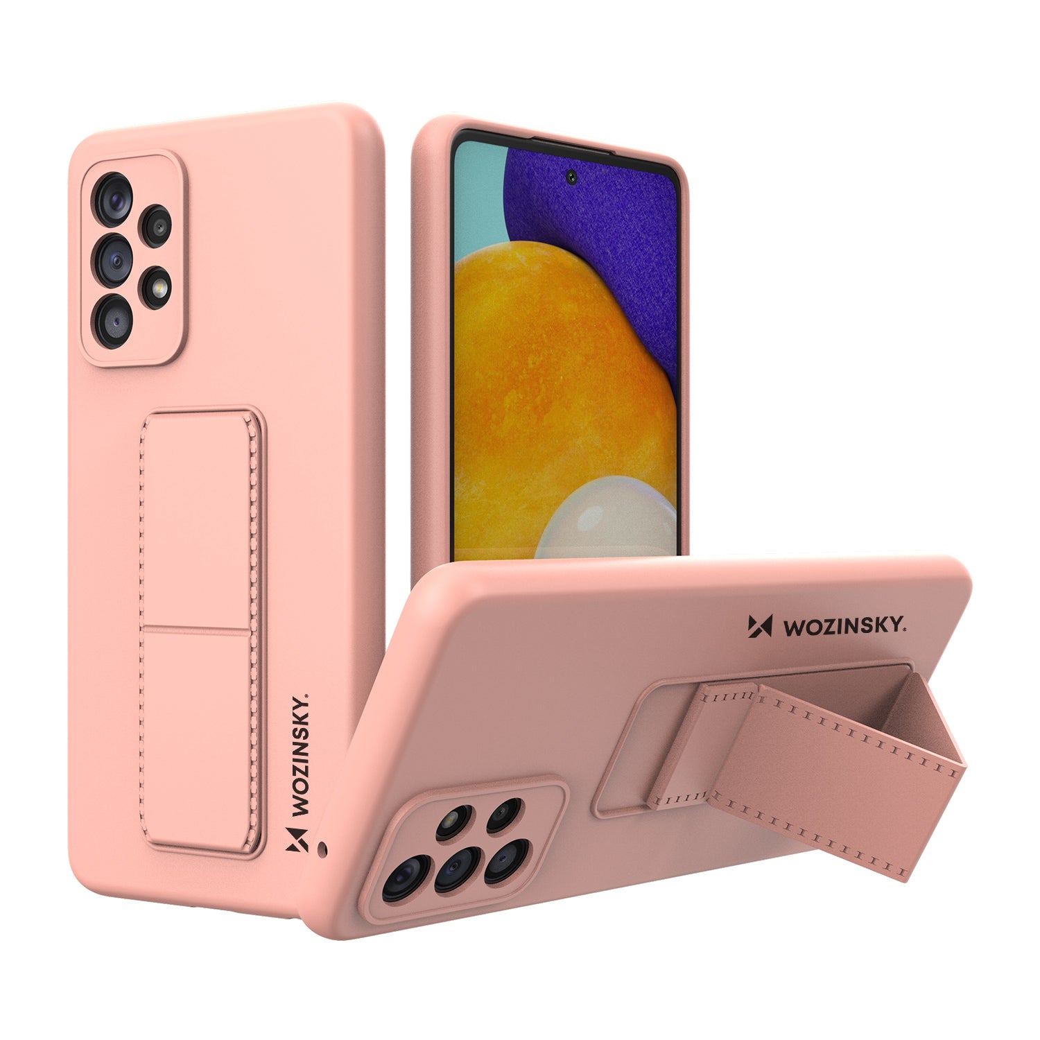 Wozinsky Kickstand dėklas Samsung Galaxy A73 – rožinis -- Samsung Galaxy A73