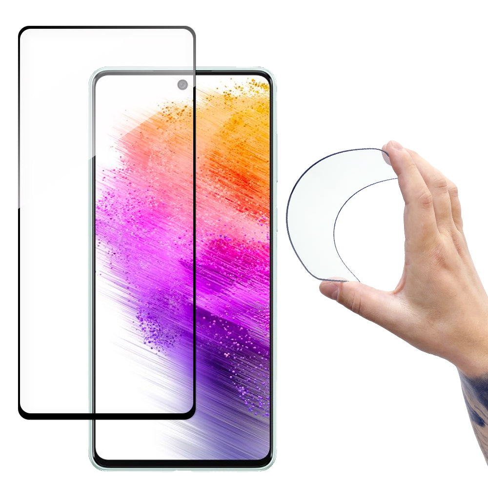 Wozinsky Full Cover Flexi grūdintas stiklas Galaxy A73 – skaidrus -- Samsung Galaxy A73