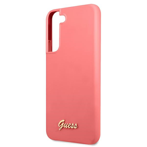 Guess silikoninis dėklas Samsung Galaxy S22+ – fuksija -- Samsung Galaxy S22+