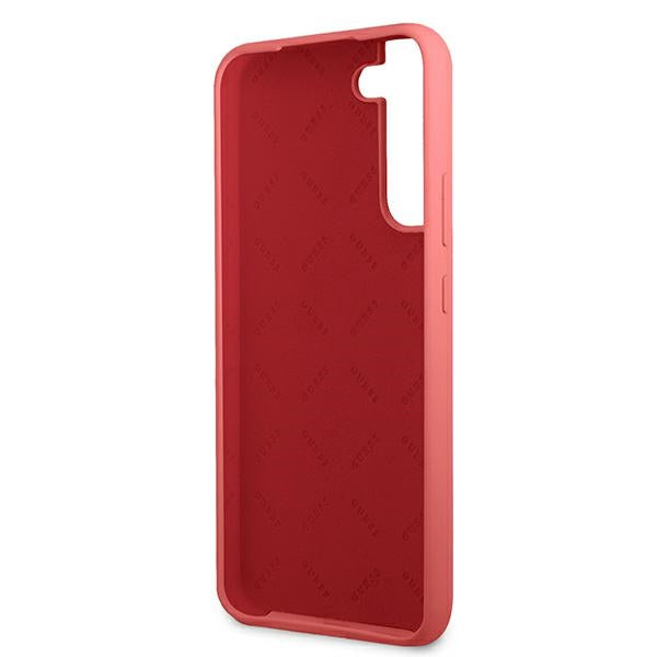 Guess silikoninis dėklas Samsung Galaxy S22+ – fuksija -- Samsung Galaxy S22+