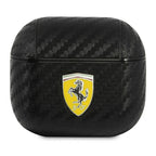 Ferrari On Track dėklas AirPods 3 – juodas PU Carbon