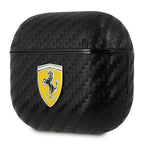 Ferrari On Track dėklas AirPods 3 – juodas PU Carbon