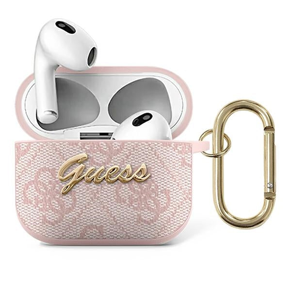Guess dėklas AirPods 3 – rožinis 4G
