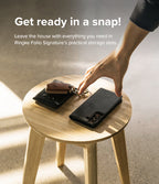 Ringke Folio Signature odinis dėklas Galaxy S22+ – juodas -- Samsung Galaxy S22+
