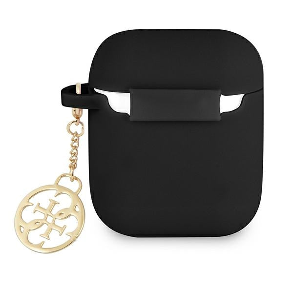 Guess silikoninis dėklas AirPods 1/2 – juodas