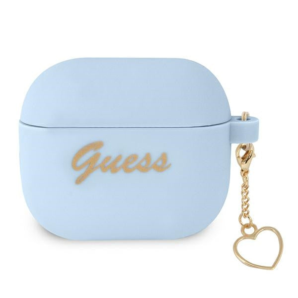 Guess silikoninis dėklas AirPods 3 – mėlynas