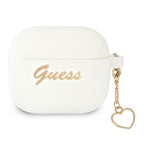 Guess silikoninis dėklas AirPods 3 – baltas