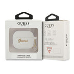 Guess silikoninis dėklas AirPods 3 – baltas