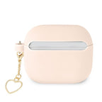 Guess silikoninis dėklas AirPods 3 – rožinis, Charm Heart