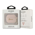 Guess silikoninis dėklas AirPods 3 – rožinis, Charm Heart
