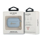 Guess silikoninis dėklas AirPods Pro – mėlynas