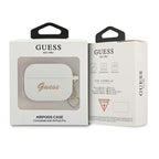 Guess silikoninis dėklas AirPods Pro – baltas