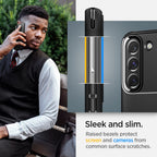 Spigen Rugged Armor dėklas Samsung Galaxy S22 – juodas -- Samsung Galaxy S22