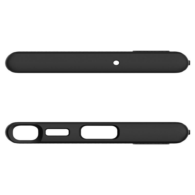 Spigen Liquid Air dėklas Galaxy S22 Ultra – juodas -- Samsung Galaxy S22 Ultra