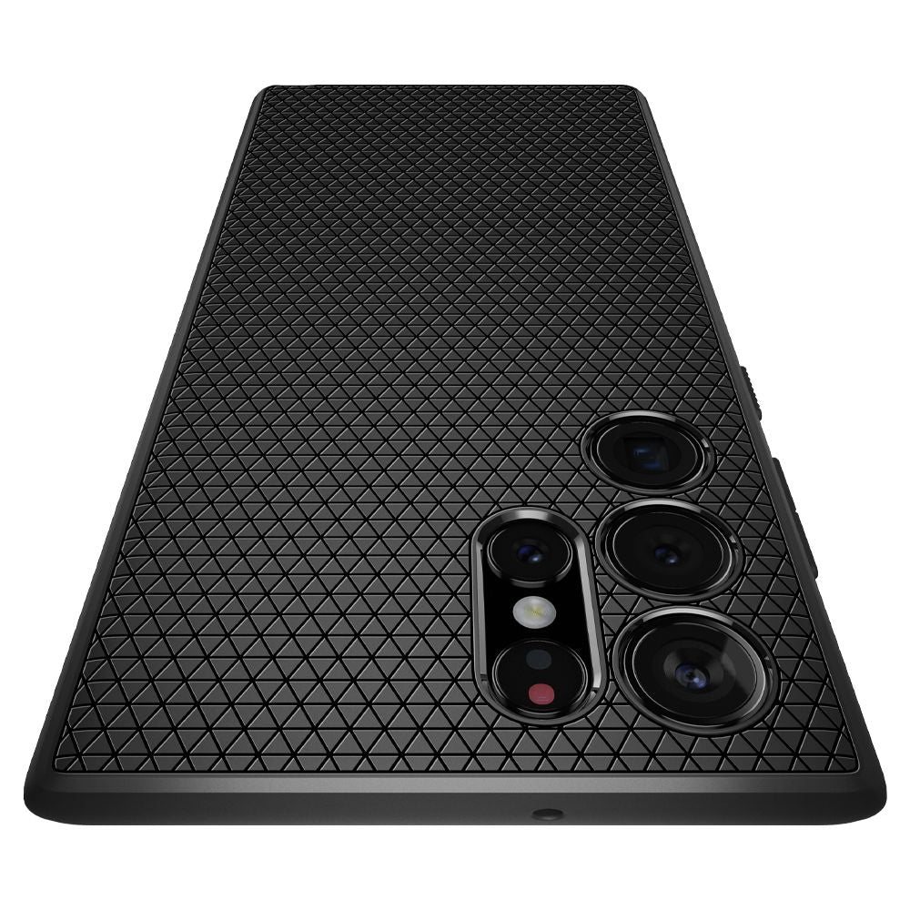 Spigen Liquid Air dėklas Galaxy S22 Ultra – juodas -- Samsung Galaxy S22 Ultra