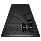Spigen Liquid Air dėklas Galaxy S22 Ultra – juodas -- Samsung Galaxy S22 Ultra