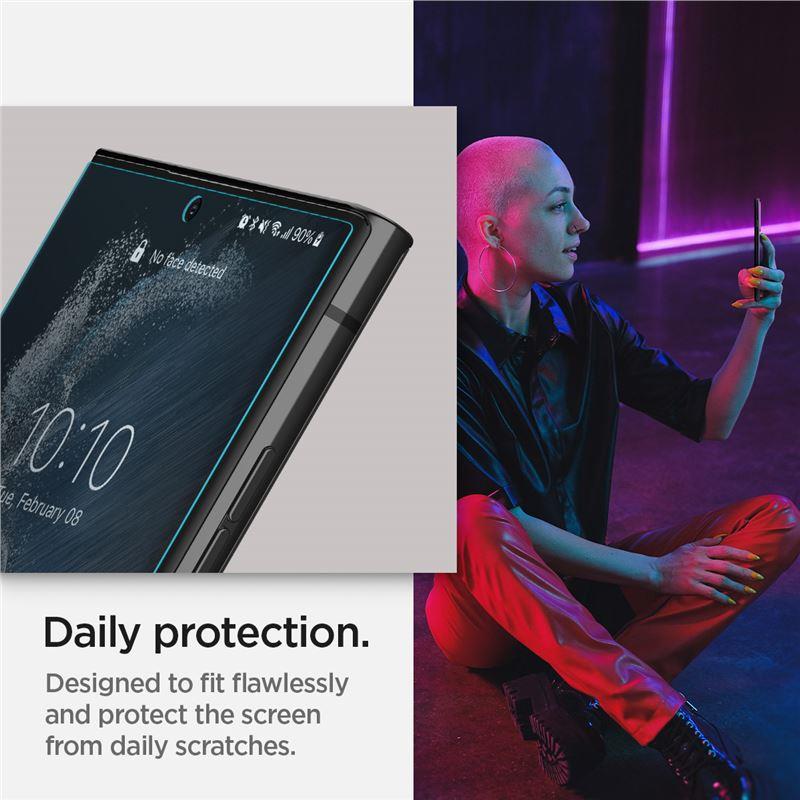 Spigen Neo Flex hidrogelinė plėvelė Galaxy S22 Ultra (2 vnt.) -- Samsung Galaxy S22 Ultra