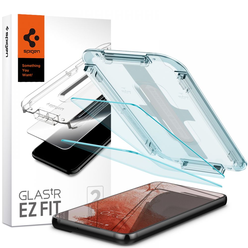 Spigen Glas.TR EZ Fit grūdintas stiklas Galaxy S22 – 2 vnt. -- Samsung Galaxy S22