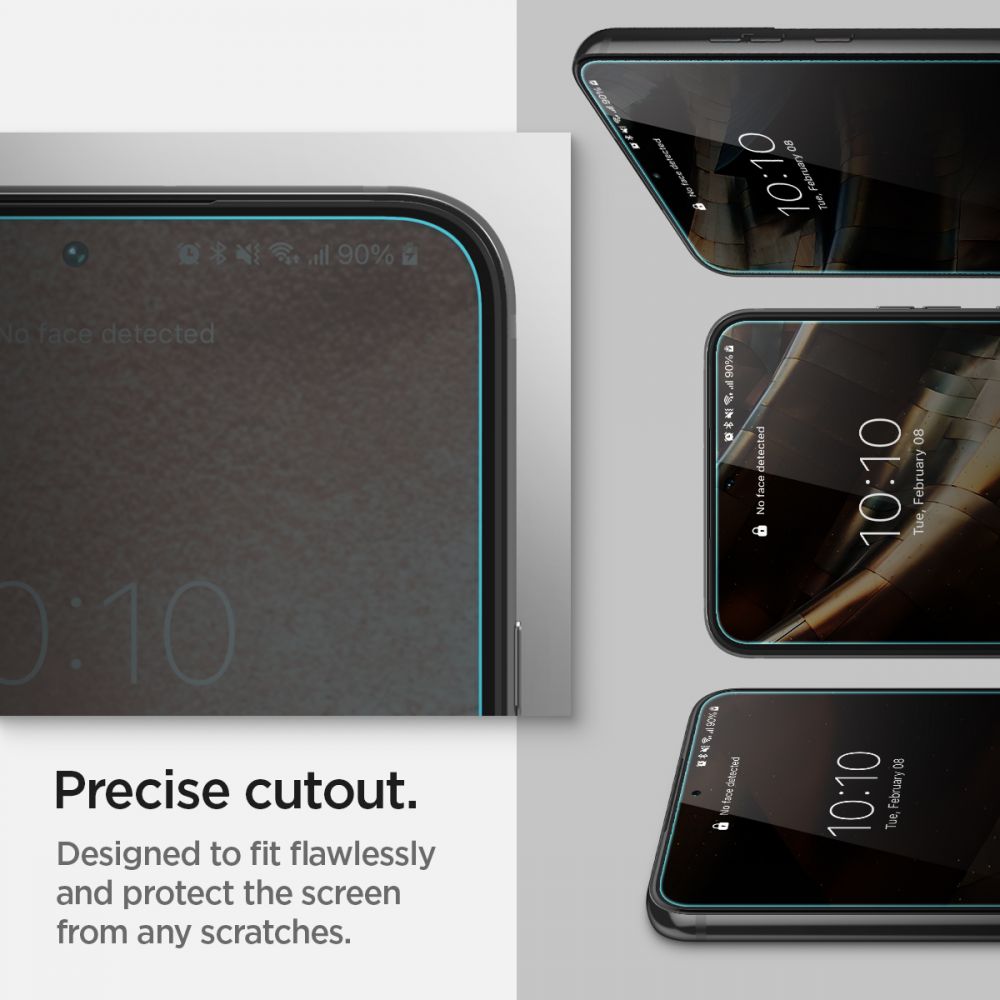 Spigen Glas.TR EZ Fit grūdintas stiklas Galaxy S22 – 2 vnt. -- Samsung Galaxy S22
