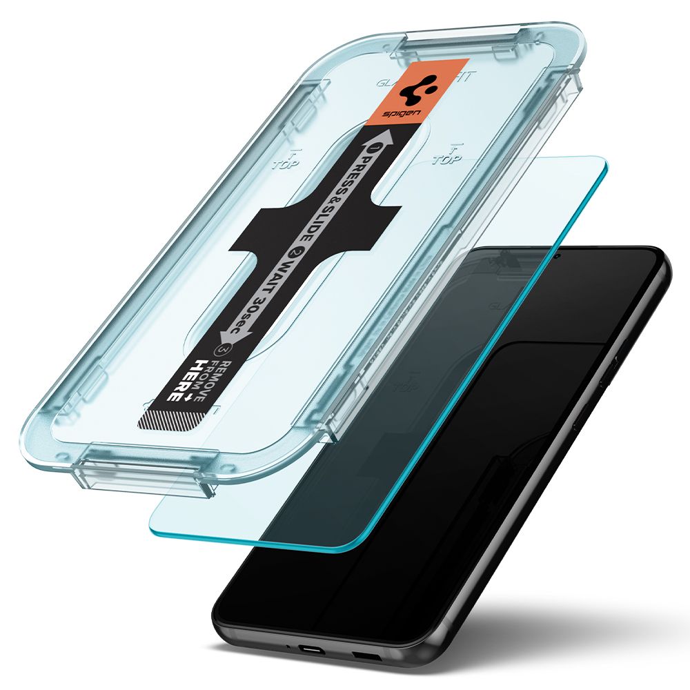 Spigen Glas.TR EZ Fit grūdintas stiklas Galaxy S22 – 2 vnt. -- Samsung Galaxy S22