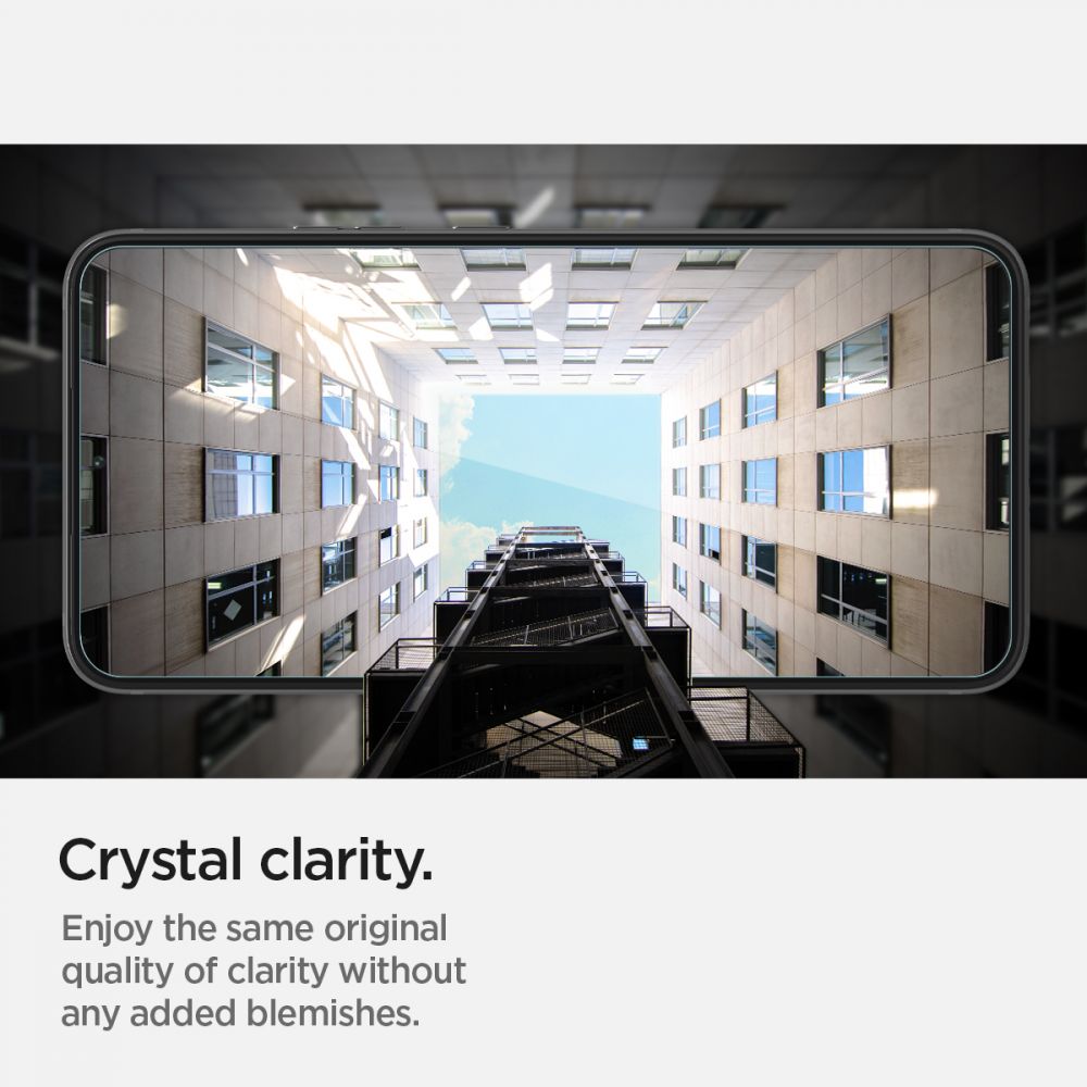 Spigen Glas.TR EZ Fit grūdintas stiklas Galaxy S22 – 2 vnt. -- Samsung Galaxy S22