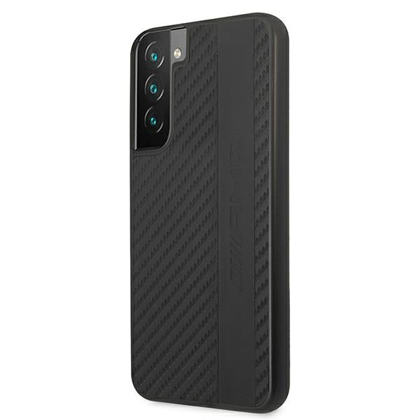 Mercedes-AMG anglies dėklas Samsung S22+ – juodas -- Samsung Galaxy S22+