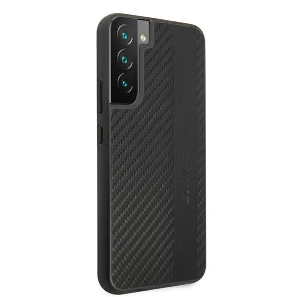 Mercedes-AMG anglies dėklas Samsung S22+ – juodas -- Samsung Galaxy S22+