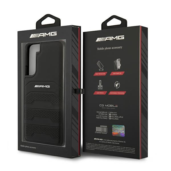 Mercedes-AMG odinis dėklas Samsung Galaxy S22+ – juodas -- Samsung Galaxy S22+