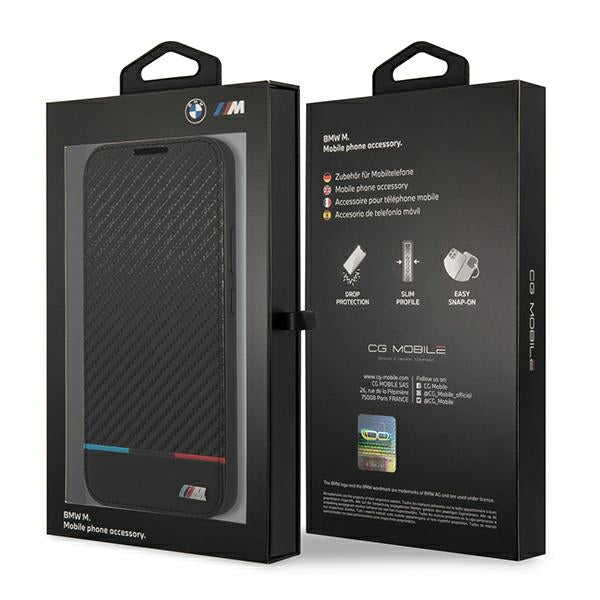 BMW M atverčiamas dėklas Samsung Galaxy S22+ – juodas -- Samsung Galaxy S22+
