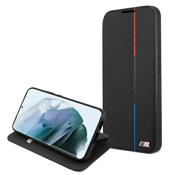 BMW M atverčiamas dėklas Samsung Galaxy S22+ – juodas -- Samsung Galaxy S22+