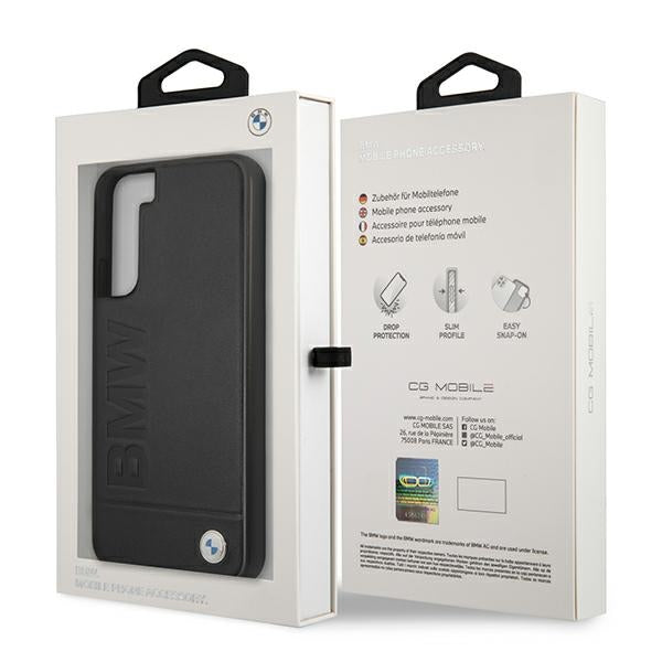 BMW Signature dėklas Samsung Galaxy S22+ – juodas -- Samsung Galaxy S22+