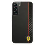 Ferrari On Track Stripe dėklas Galaxy S22+ – juodas -- Samsung Galaxy S22+