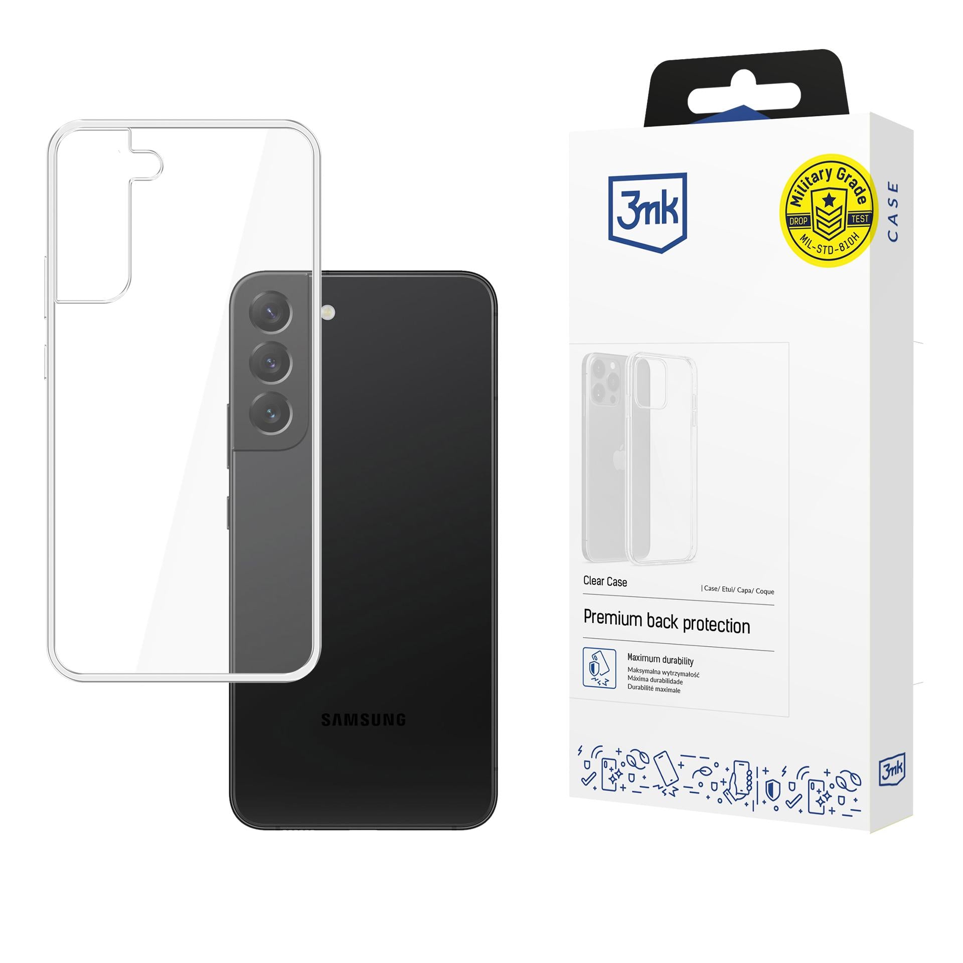 3mk skaidrus dėklas Sam S906 S22 Plus -- Cell phone cases and covers