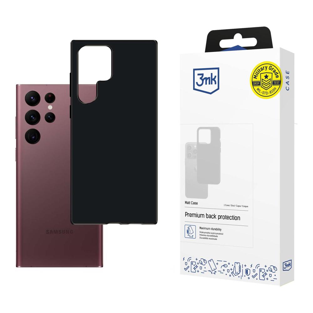 3mk Matt Case Sam S908 S22 Ultra black / black -- Samsung Galaxy S22 Ultra