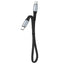 Dudao L10C USB-C - USB-C PD laidas 100W 5A 0.23 m, juodas