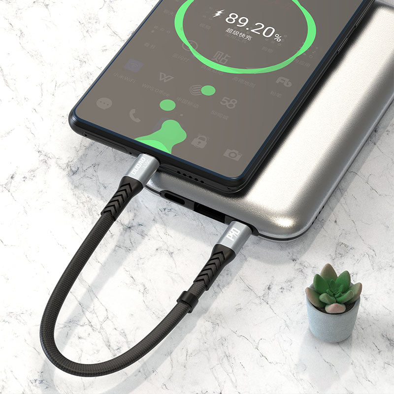 Dudao L10C USB-C - USB-C PD laidas 100W 5A 0.23 m, juodas