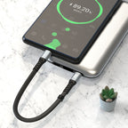 Dudao L10C USB-C - USB-C PD laidas 100W 5A 0.23 m, juodas