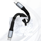 Dudao L10C USB-C - USB-C PD laidas 100W 5A 0.23 m, juodas
