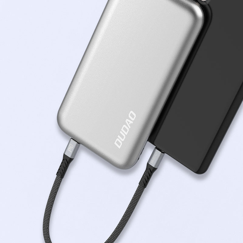 Dudao L10C USB-C - USB-C PD laidas 100W 5A 0.23 m, juodas