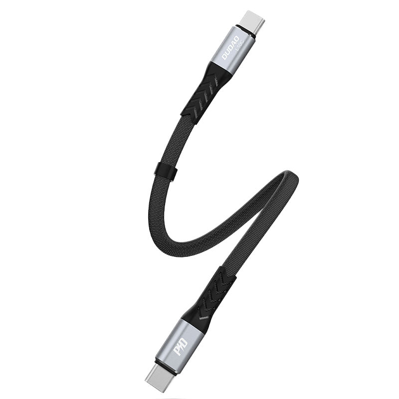 Dudao L10C USB-C - USB-C PD laidas 100W 5A 0.23 m, juodas