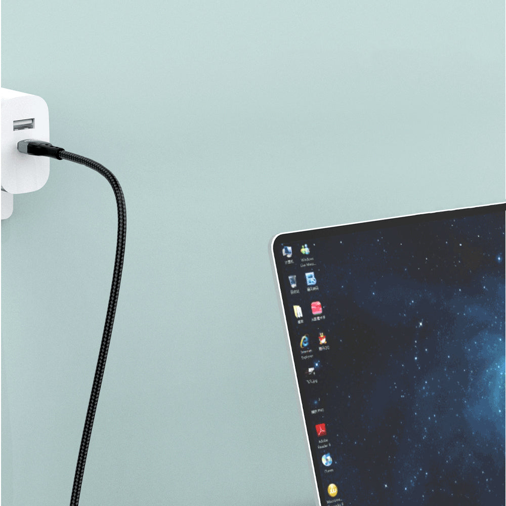 Dudao USB-C - Lightning greito įkrovimo PD 20W laidas 1 m, juodas (L7MaxL)