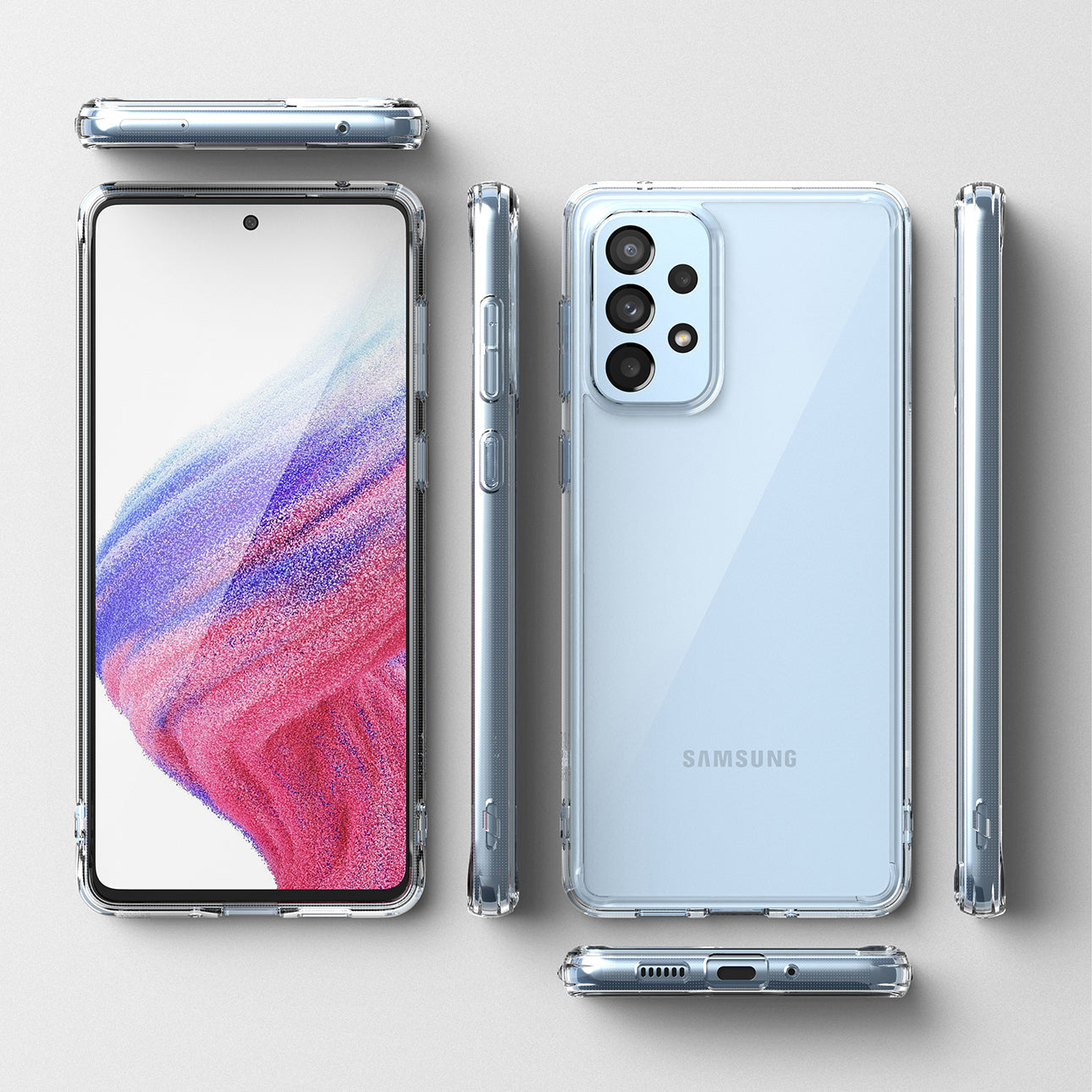 Ringke Fusion skaidrus dėklas Samsung Galaxy A73 -- Samsung Galaxy A73