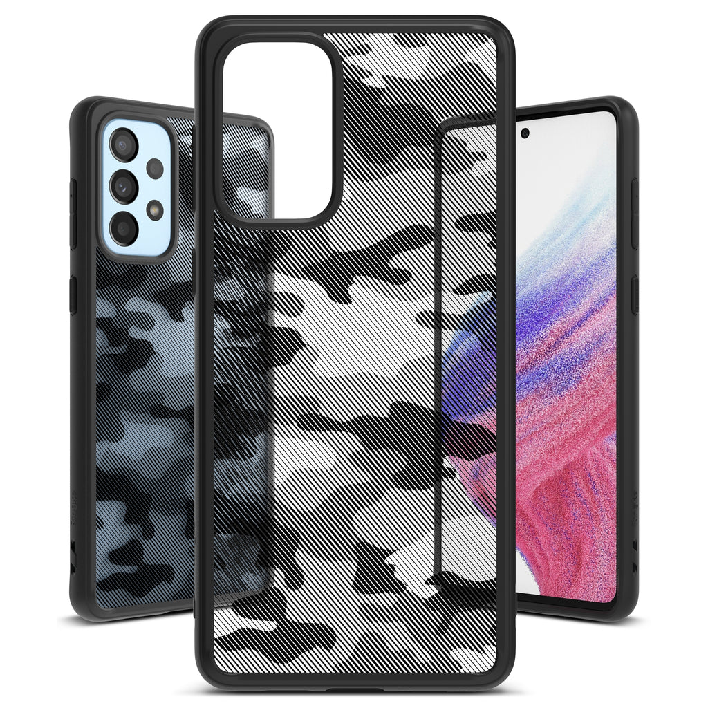Ringke Fusion Matte dėklas Samsung Galaxy A73 – juodas -- Samsung Galaxy A73