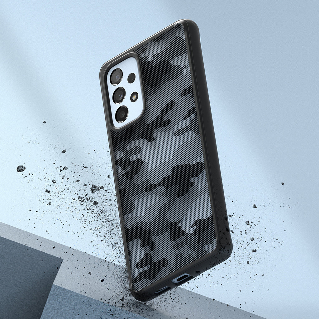 Ringke Fusion Matte dėklas Samsung Galaxy A73 – juodas -- Samsung Galaxy A73
