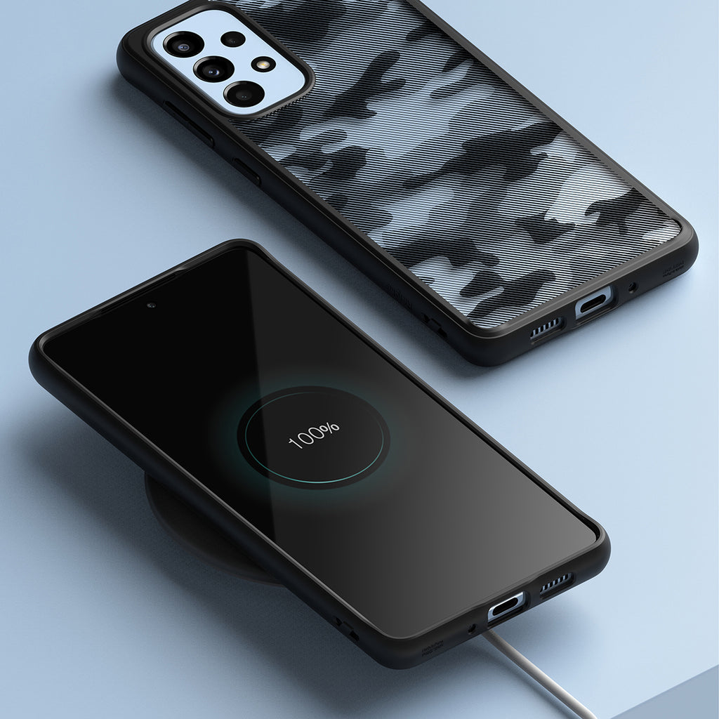 Ringke Fusion Matte dėklas Samsung Galaxy A73 – juodas -- Samsung Galaxy A73