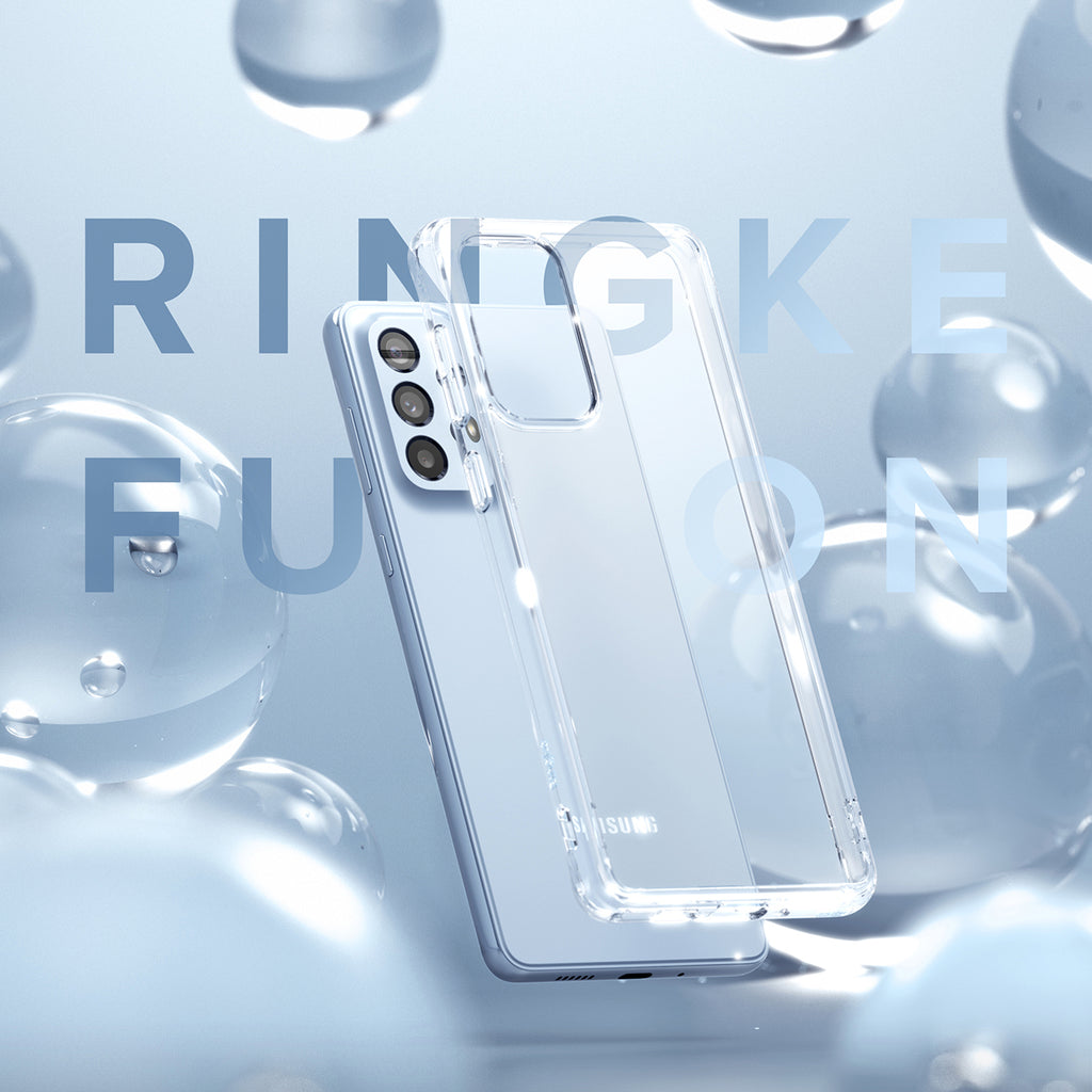 Ringke Fusion Matte dėklas Samsung Galaxy A73 – juodas -- Samsung Galaxy A73