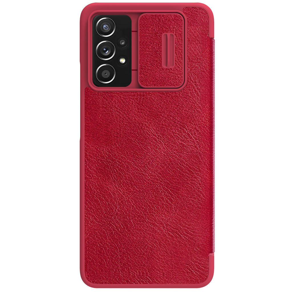 Nillkin Qin odinis dėklas Samsung Galaxy A73 – raudonas -- Samsung Galaxy A73